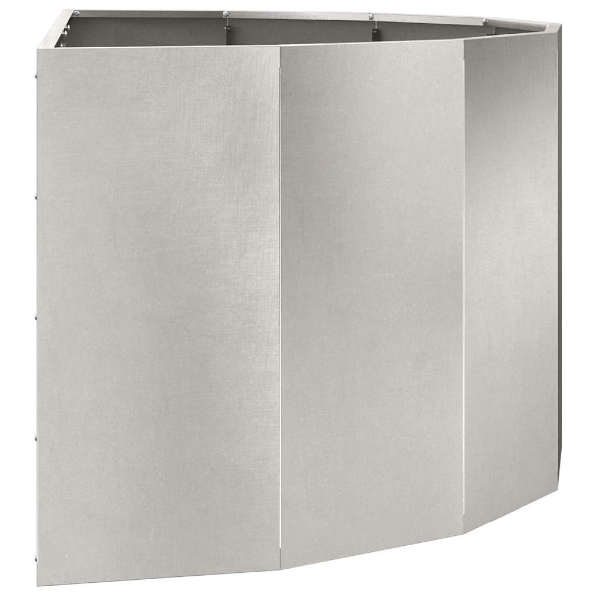 vidaXL Γλάστρα Ασημί 120 x 60 x 50 εκ. Ανοξείδωτο ατσάλι