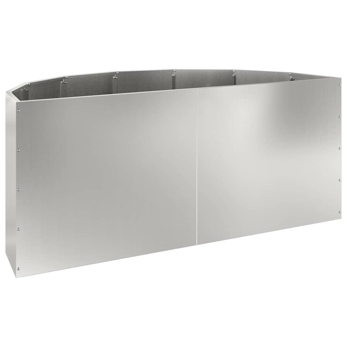 vidaXL Γλάστρα Ασημί 120 x 60 x 50 εκ. Επικαλυμμένος Χάλυβας