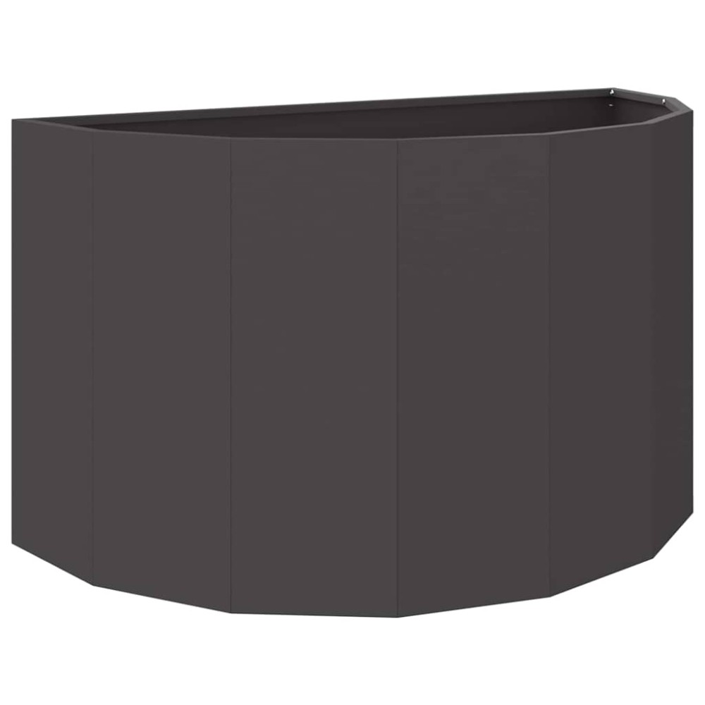 vidaXL Γλάστρα Μαύρο 90 x 45 x 50 εκ. Ατσάλι