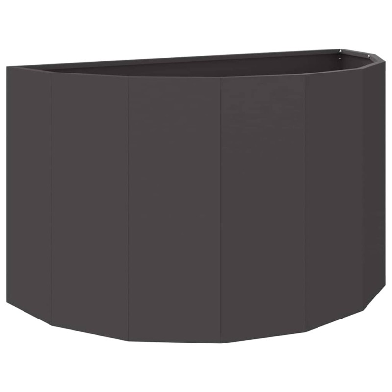 vidaXL Γλάστρα Μαύρο 90 x 45 x 50 εκ. Ατσάλι