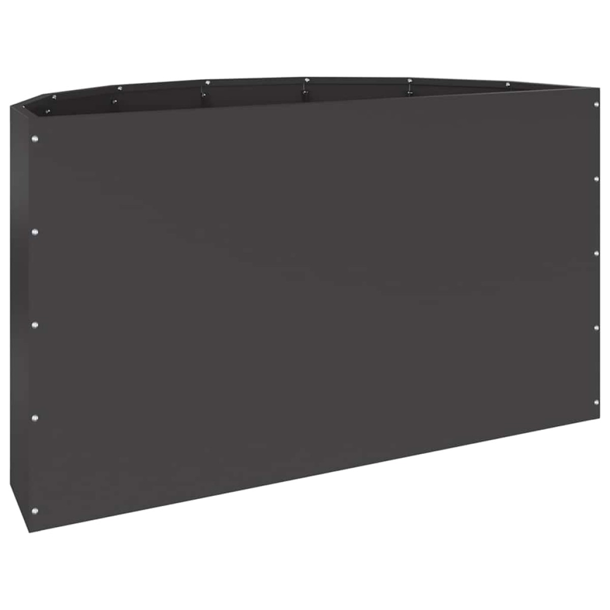 vidaXL Γλάστρα Μαύρο 90 x 45 x 50 εκ. Ατσάλι
