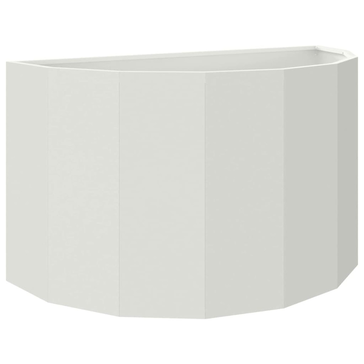 vidaXL Γλάστρα Λευκό 90 x 45 x 50 εκ. Ατσάλι