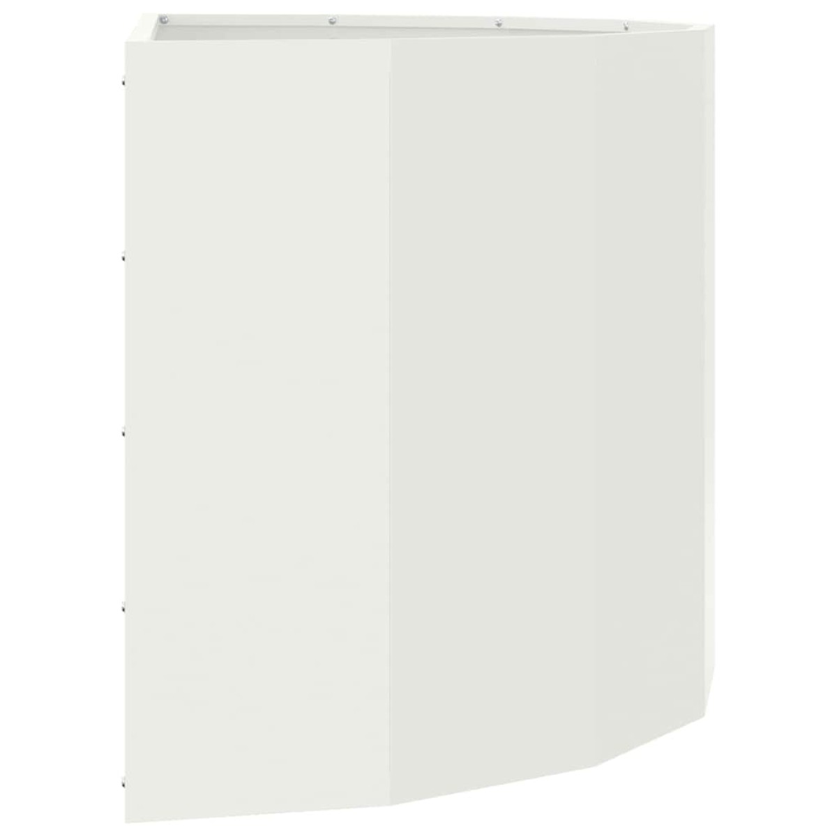 vidaXL Γλάστρα Λευκό 90 x 45 x 50 εκ. Ατσάλι