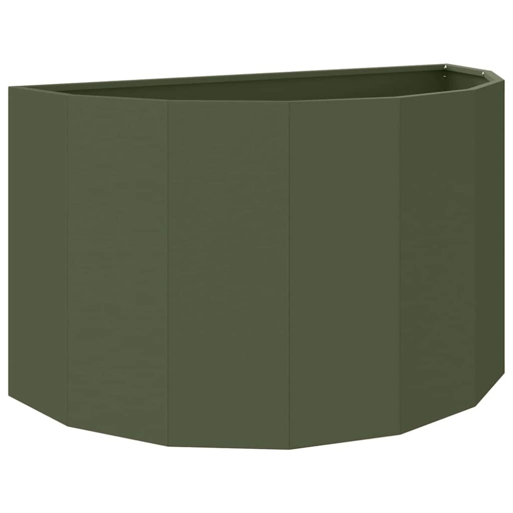 vidaXL Γλάστρα Ελιά Πράσινη 90 x 45 x 50 εκ. Ατσάλι