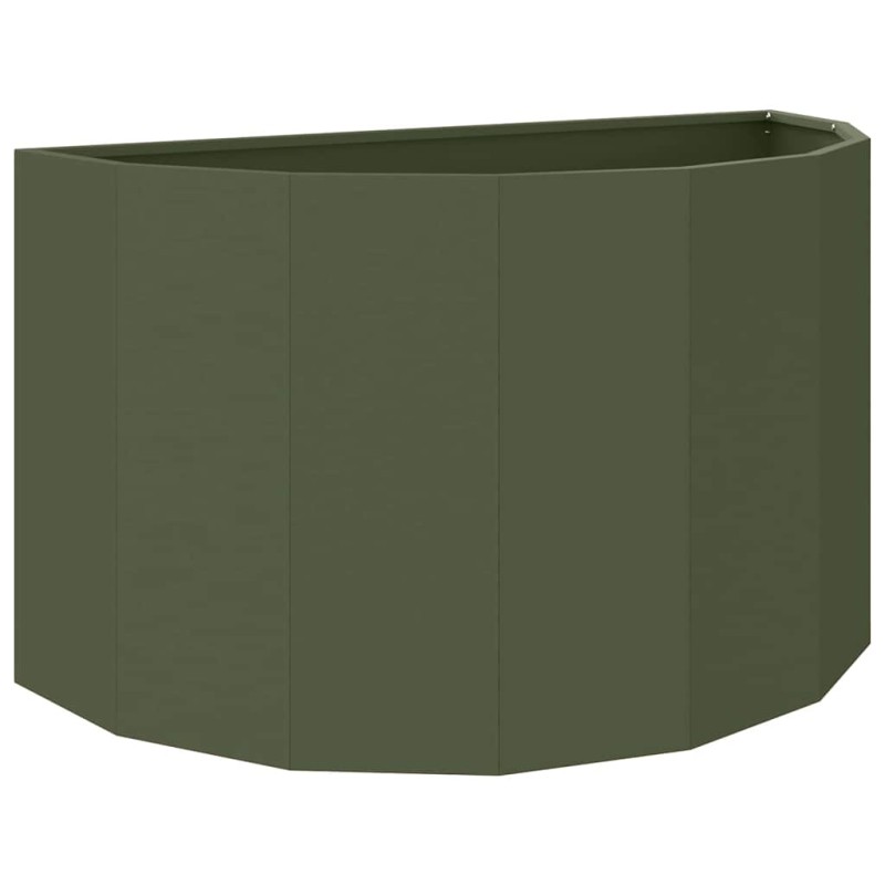 vidaXL Γλάστρα Ελιά Πράσινη 90 x 45 x 50 εκ. Ατσάλι