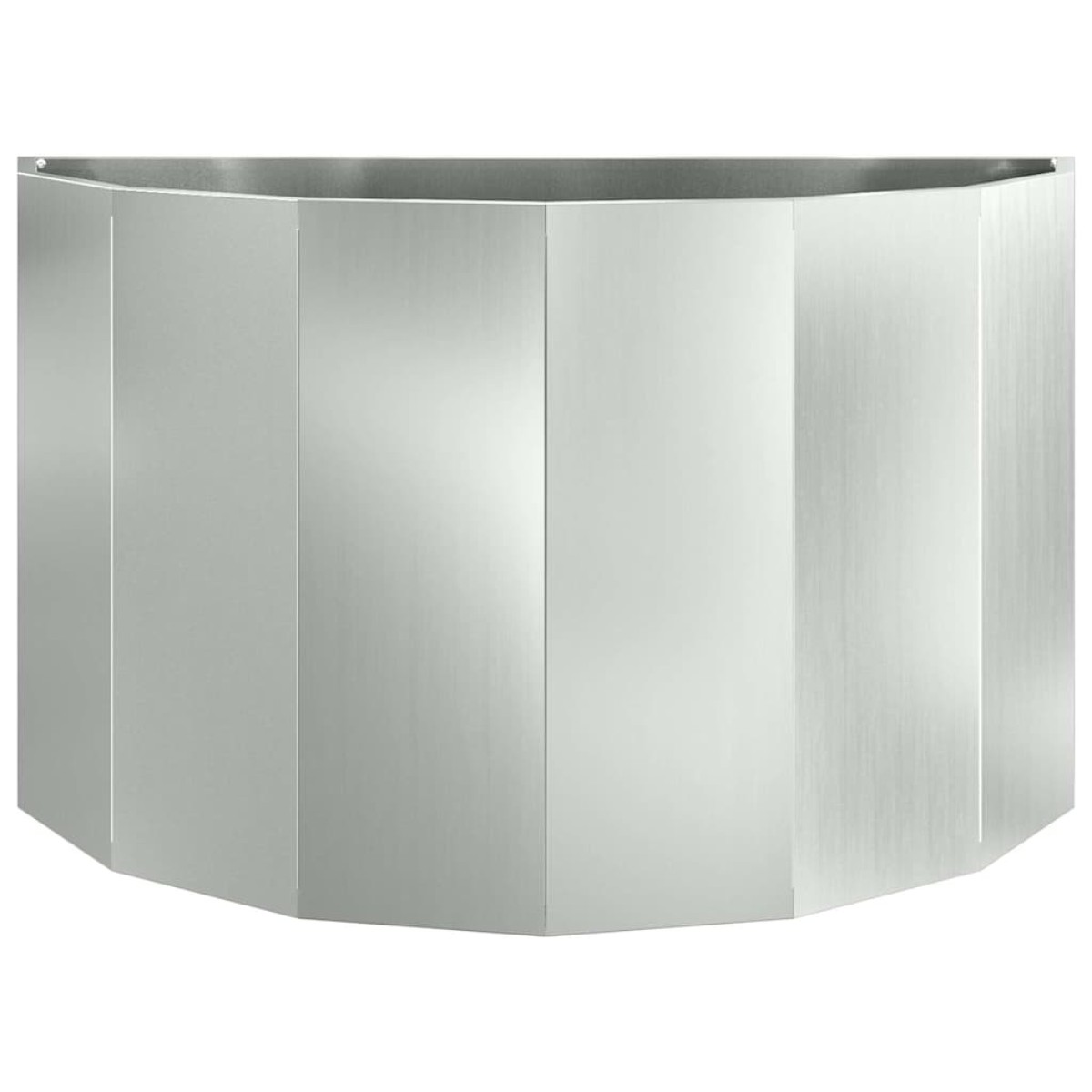 vidaXL Γλάστρα Ασημί 90 x 45 x 50 εκ. Επικαλυμμένος Χάλυβας