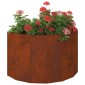 vidaXL Γλάστρα Σκ rusty 90 x 45 x 50 εκ. Ατσάλι Σκληρυθέν στον Αέρα
