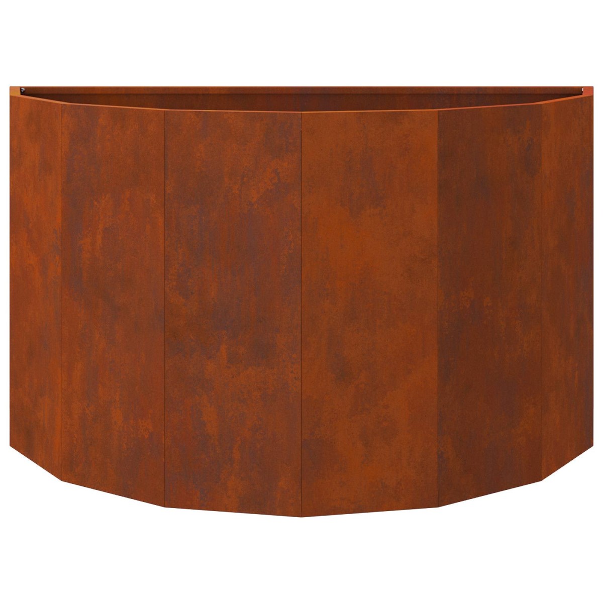 vidaXL Γλάστρα Σκ rusty 90 x 45 x 50 εκ. Ατσάλι Σκληρυθέν στον Αέρα