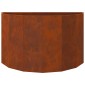 vidaXL Γλάστρα Σκ rusty 90 x 45 x 50 εκ. Ατσάλι Σκληρυθέν στον Αέρα