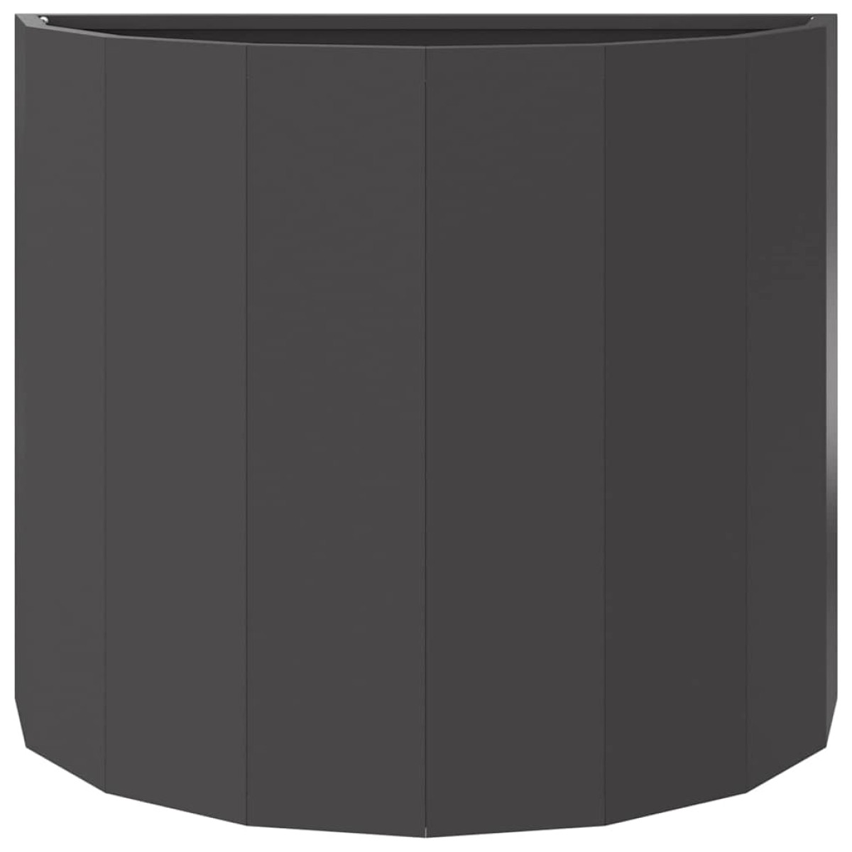 vidaXL Γλάστρα Μαύρο 60 x 30 x 50 εκ. Ατσάλι