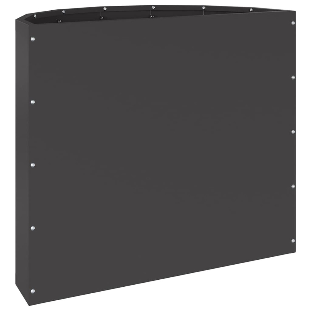 vidaXL Γλάστρα Μαύρο 60 x 30 x 50 εκ. Ατσάλι