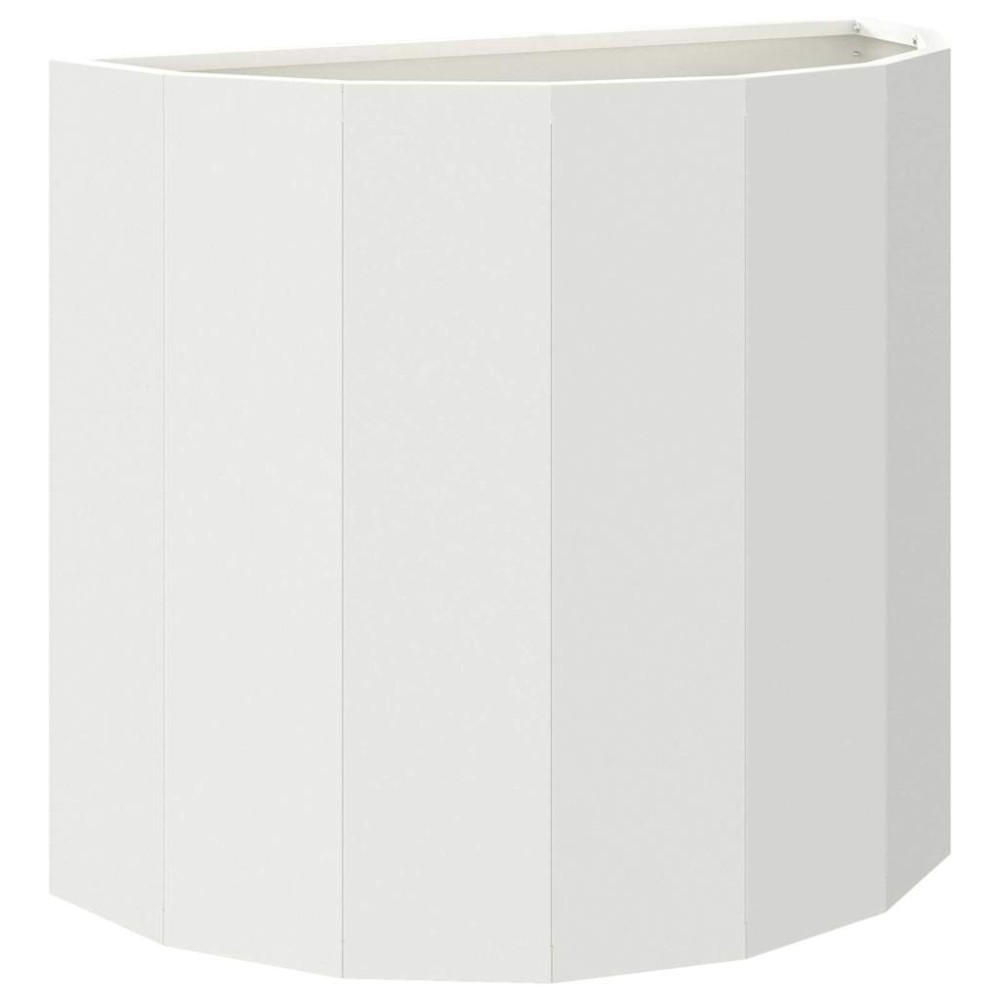 vidaXL Γλάστρα Λευκό 60 x 30 x 50 εκ. Ατσάλι