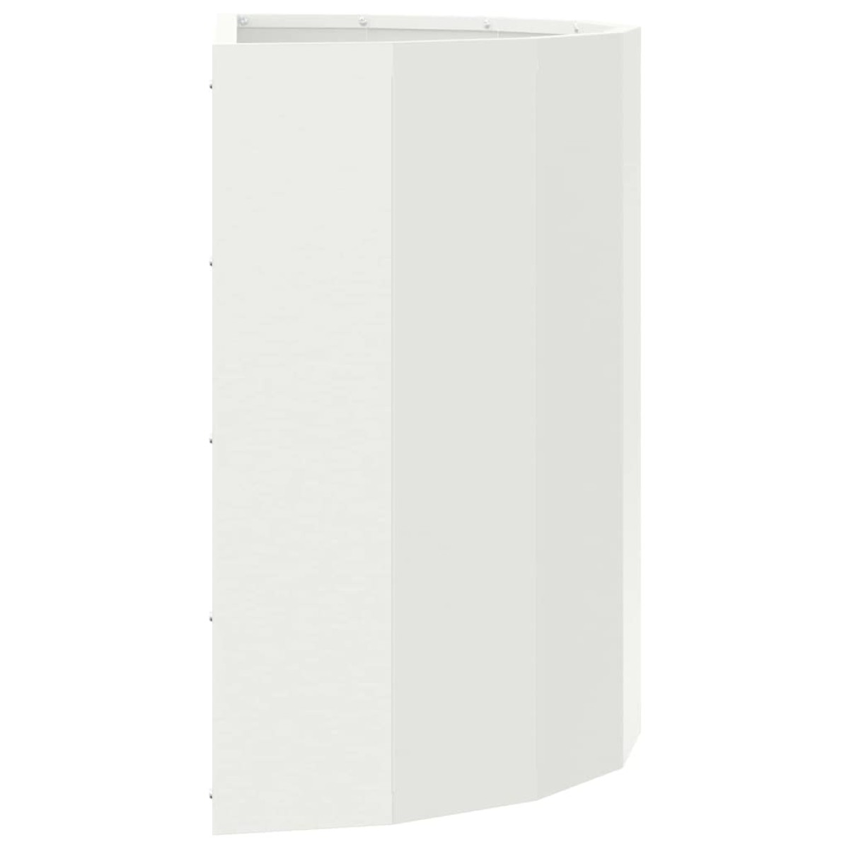 vidaXL Γλάστρα Λευκό 60 x 30 x 50 εκ. Ατσάλι
