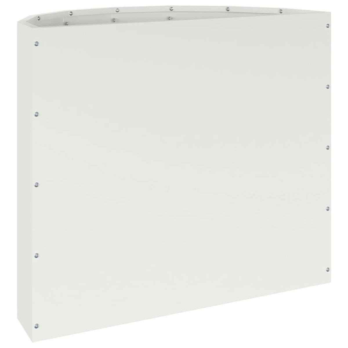 vidaXL Γλάστρα Λευκό 60 x 30 x 50 εκ. Ατσάλι