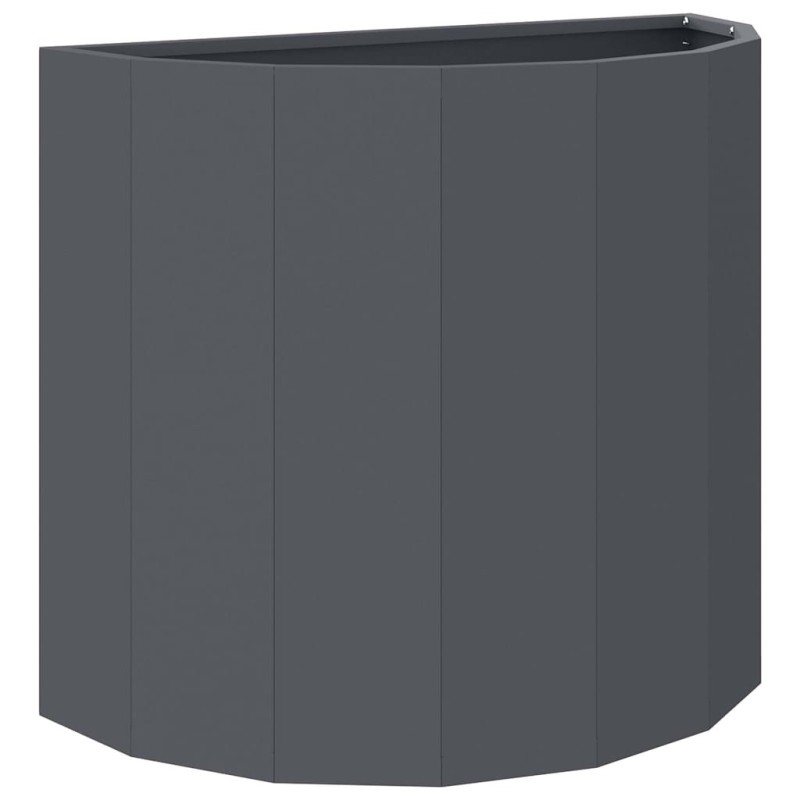 vidaXL Γλάστρα Ανθρακί 60 x 30 x 50 εκ. Ατσάλι
