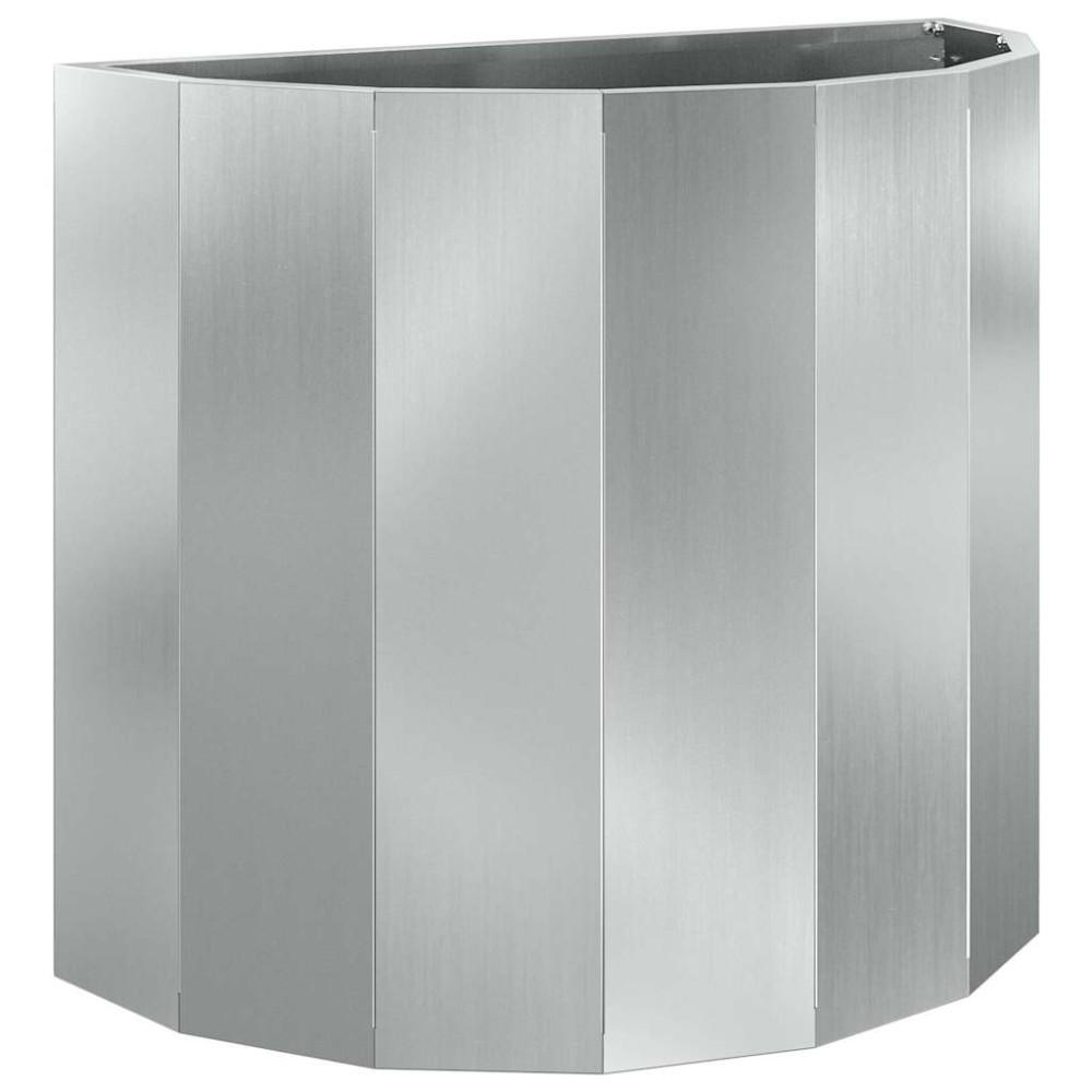 vidaXL Γλάστρα Ασημί 60 x 30 x 50 εκ. Επικαλυμμένος Χάλυβας