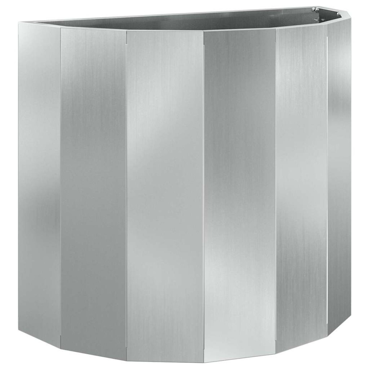 vidaXL Γλάστρα Ασημί 60 x 30 x 50 εκ. Επικαλυμμένος Χάλυβας