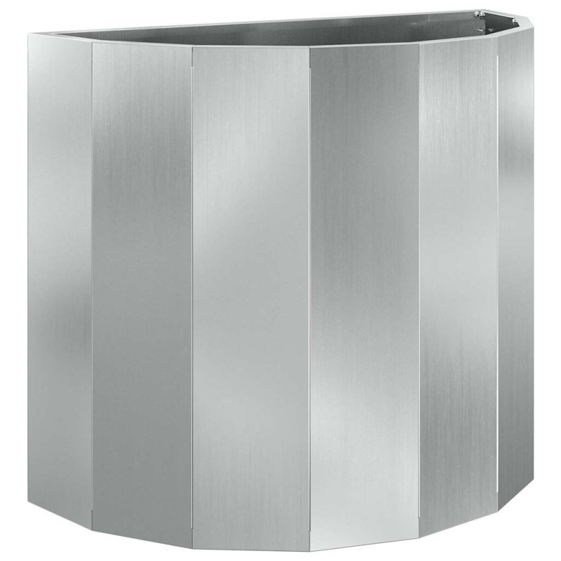 vidaXL Γλάστρα Ασημί 60 x 30 x 50 εκ. Επικαλυμμένος Χάλυβας