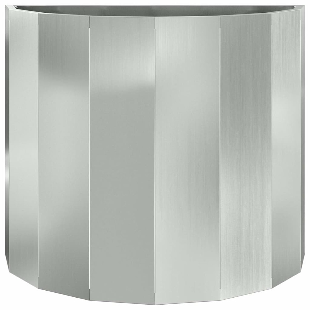 vidaXL Γλάστρα Ασημί 60 x 30 x 50 εκ. Επικαλυμμένος Χάλυβας