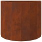 vidaXL Γλάστρα Σκ rusty 60 x 30 x 50 εκ. Ατσάλι Σκληρυθέν στον Αέρα