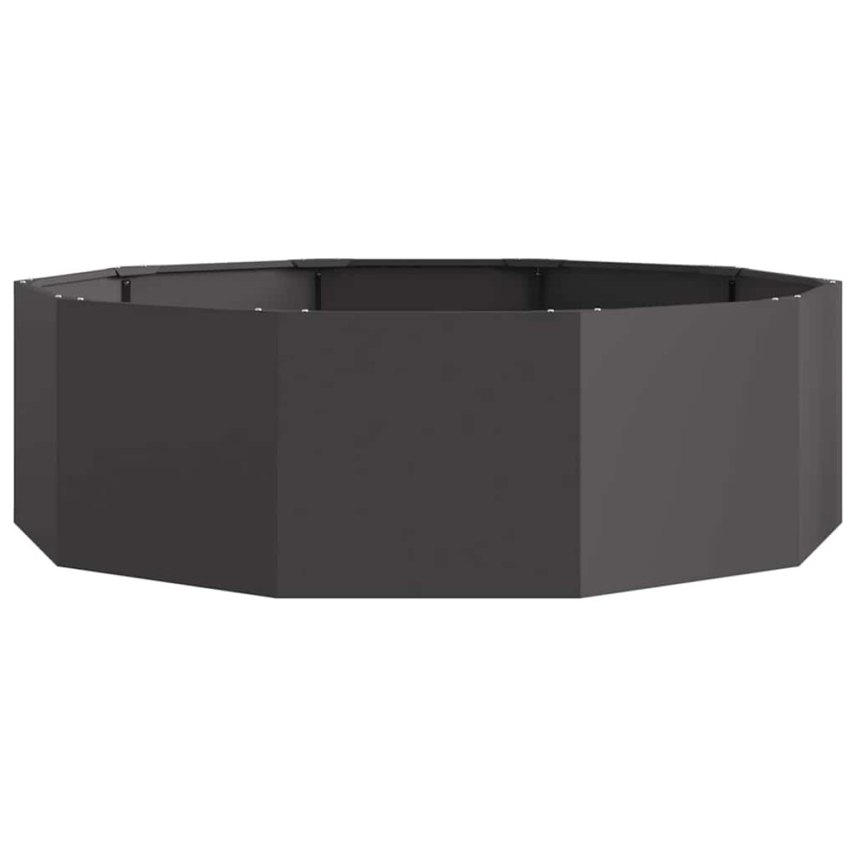 vidaXL Γλάστρα Μαύρο 120 x 120 x 35 εκ Ατσάλι