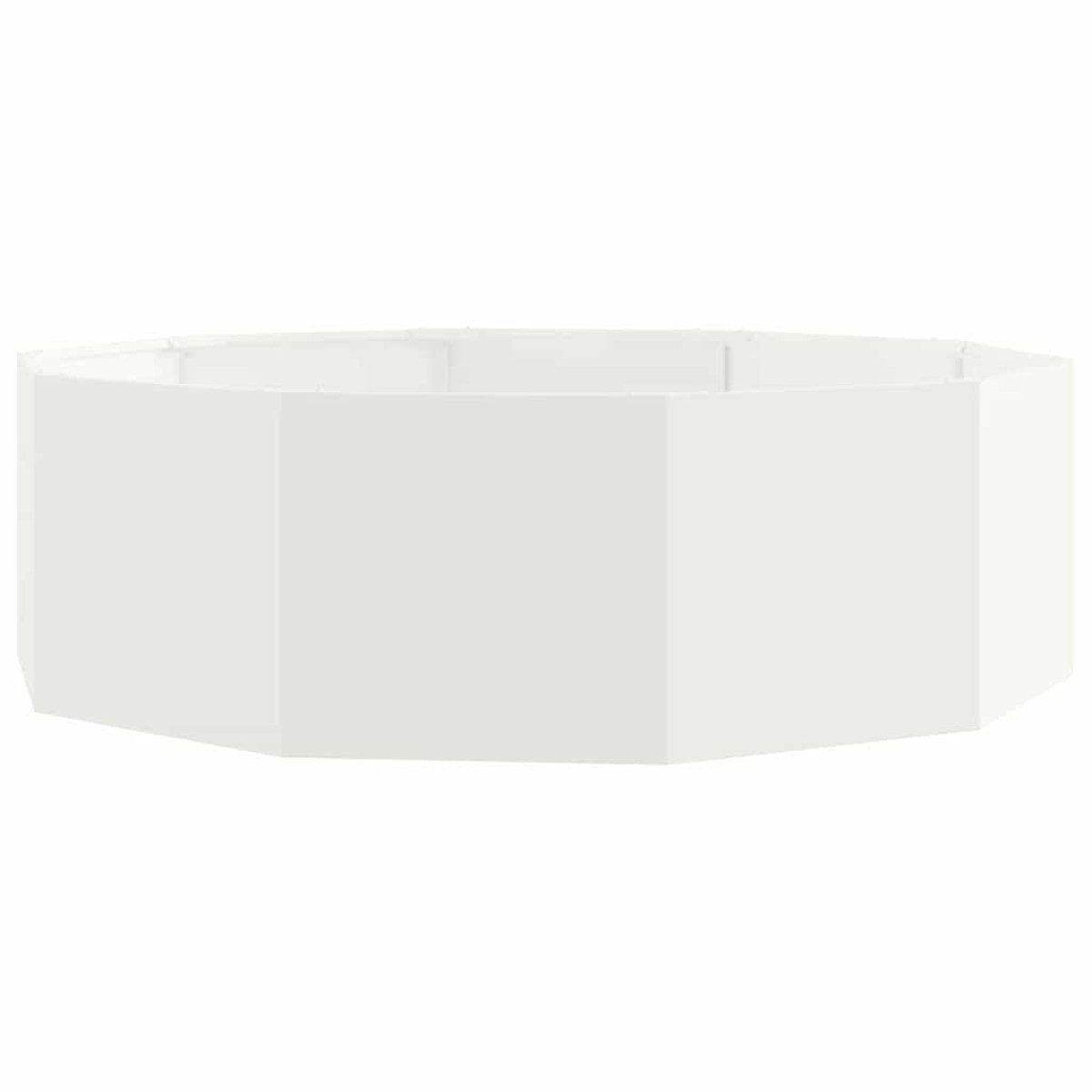 vidaXL Γλάστρα Λευκό 120 x 120 x 35 εκ Ατσάλι
