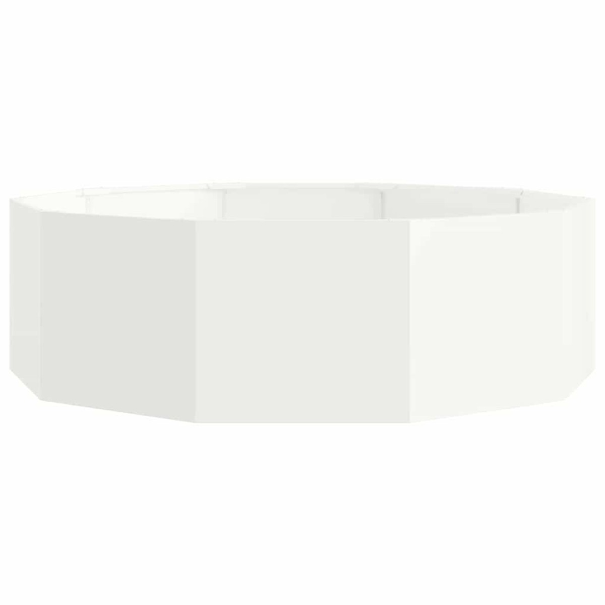 vidaXL Γλάστρα Λευκό 120 x 120 x 35 εκ Ατσάλι