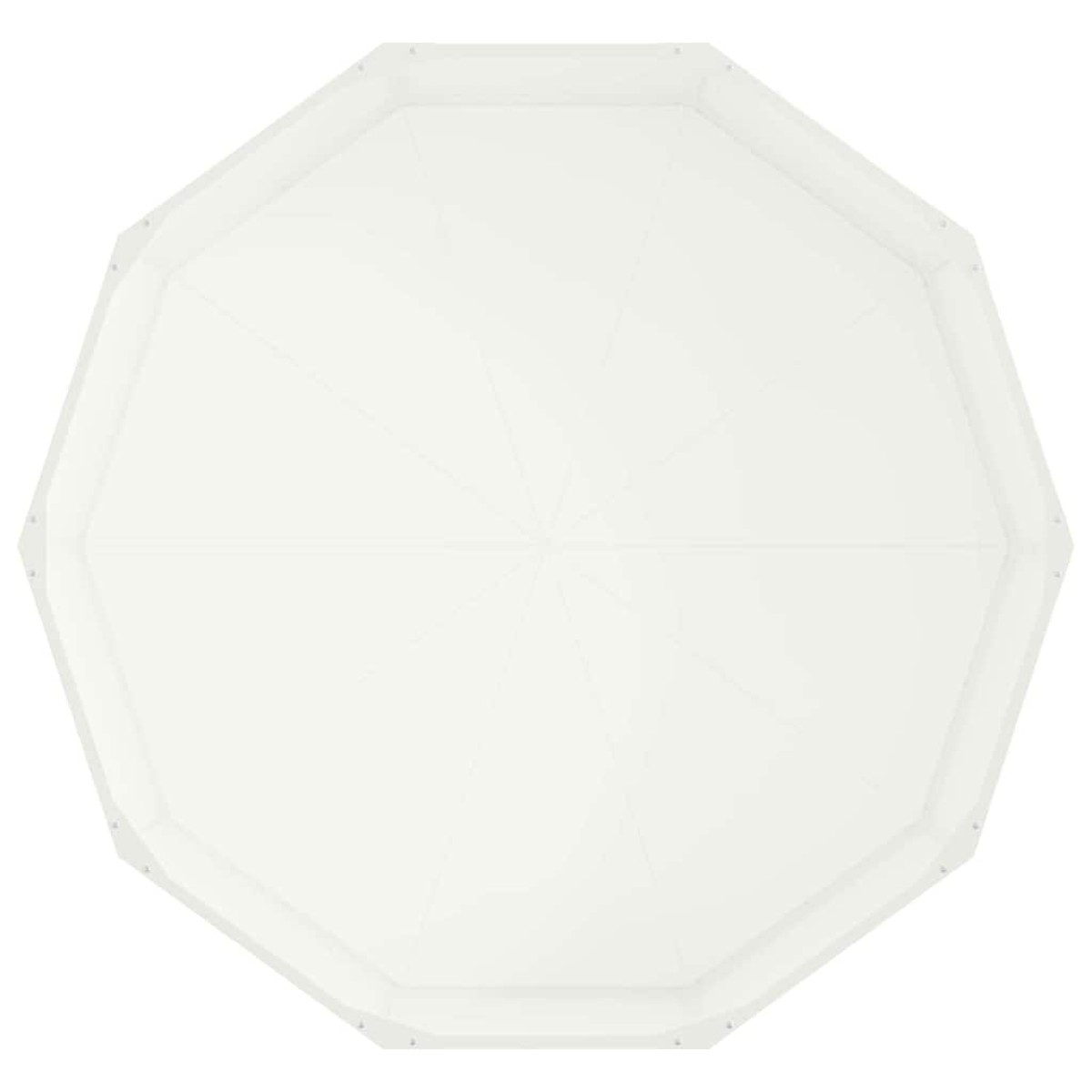 vidaXL Γλάστρα Λευκό 120 x 120 x 35 εκ Ατσάλι