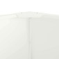 vidaXL Γλάστρα Λευκό 120 x 120 x 35 εκ Ατσάλι