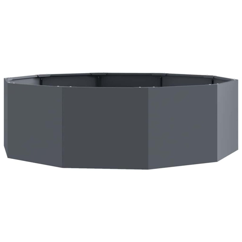 vidaXL Γλάστρα Ανθρακί 120 x 120 x 35 εκ Ατσάλι
