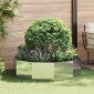 vidaXL Γλάστρα Ασημί 120 x 120 x 35 εκ Ανοξείδωτο ατσάλι