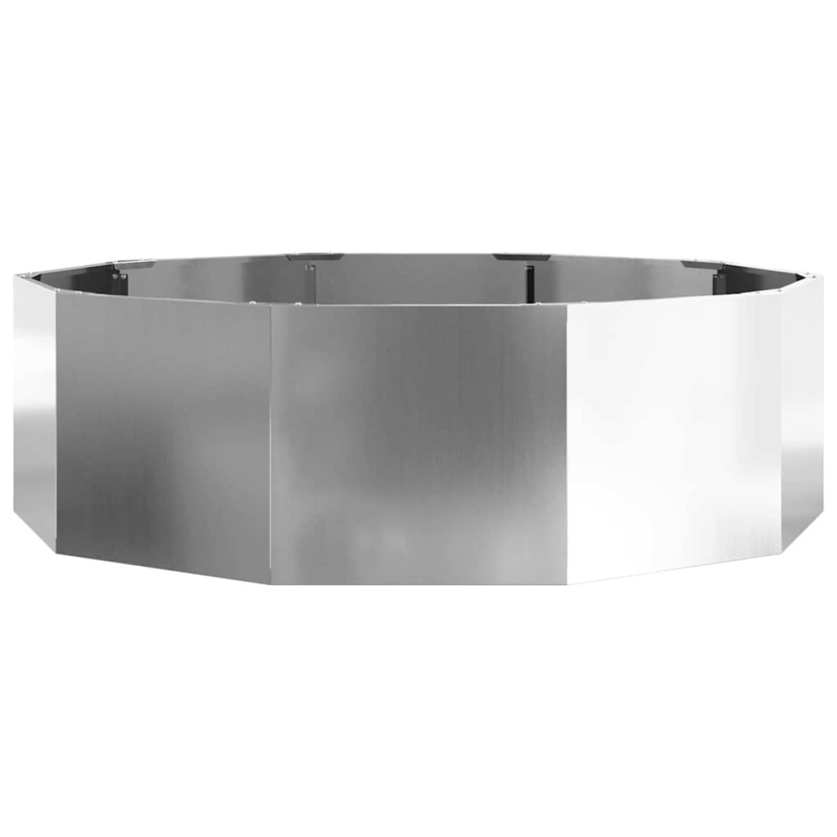 vidaXL Γλάστρα Ασημί 120 x 120 x 35 εκ Επικαλυμμένος Χάλυβας