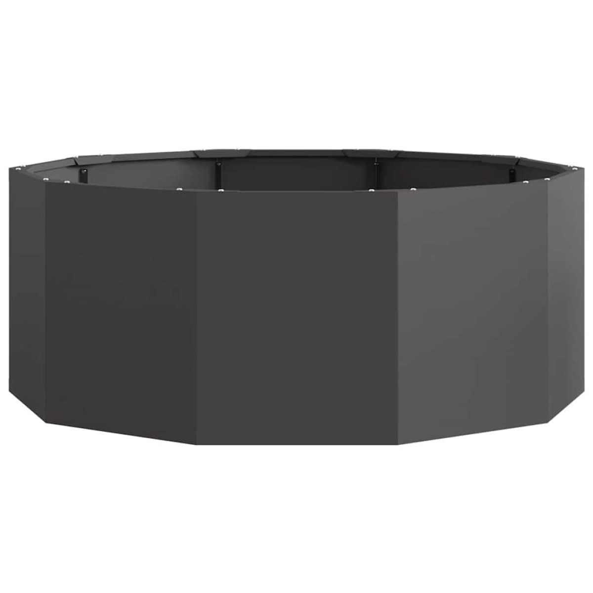vidaXL Γλάστρα Μαύρο 90 x 90 x 35 εκ Ατσάλι