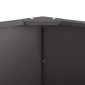 vidaXL Γλάστρα Μαύρο 90 x 90 x 35 εκ Ατσάλι