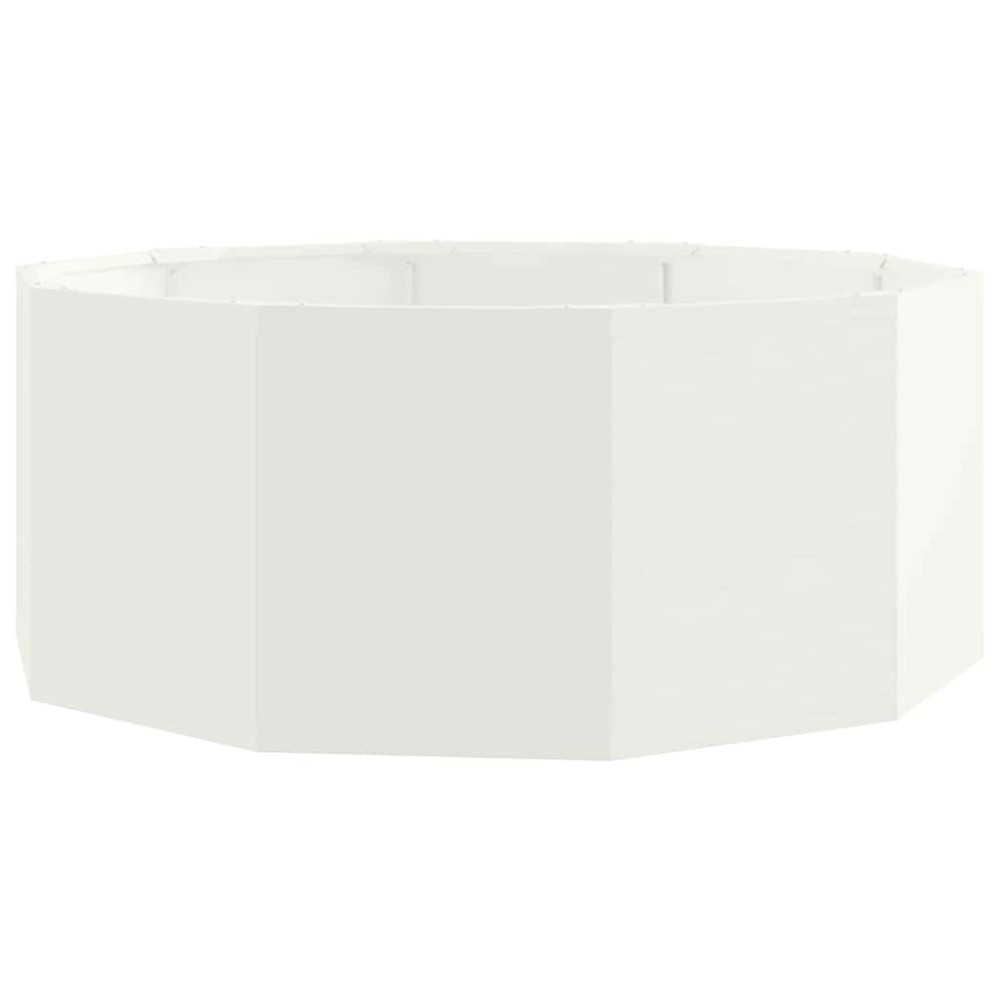 vidaXL Γλάστρα Λευκό 90 x 90 x 35 εκ Ατσάλι