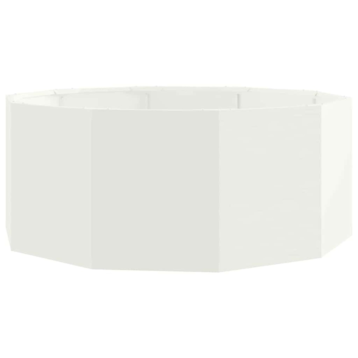vidaXL Γλάστρα Λευκό 90 x 90 x 35 εκ Ατσάλι