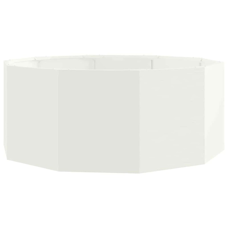 vidaXL Γλάστρα Λευκό 90 x 90 x 35 εκ Ατσάλι