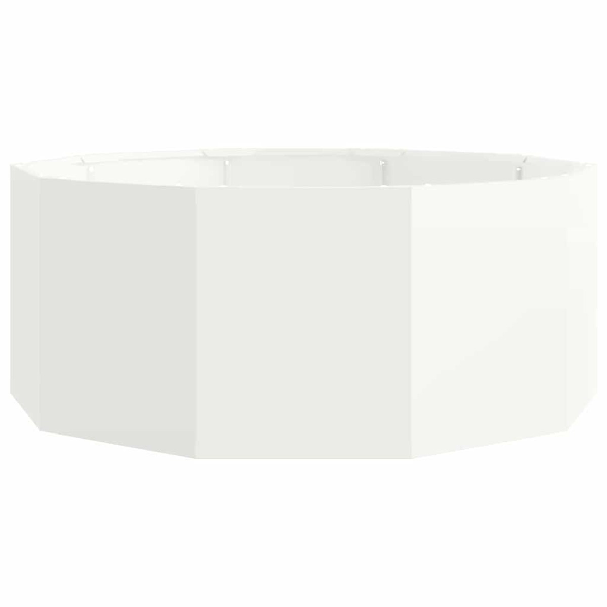 vidaXL Γλάστρα Λευκό 90 x 90 x 35 εκ Ατσάλι