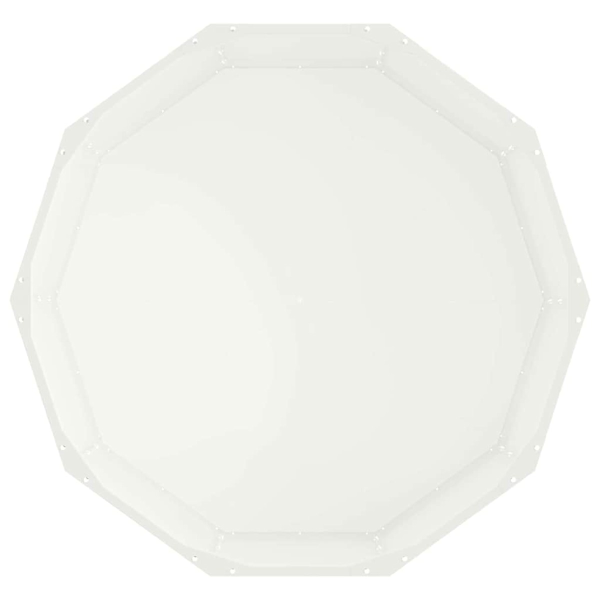 vidaXL Γλάστρα Λευκό 90 x 90 x 35 εκ Ατσάλι