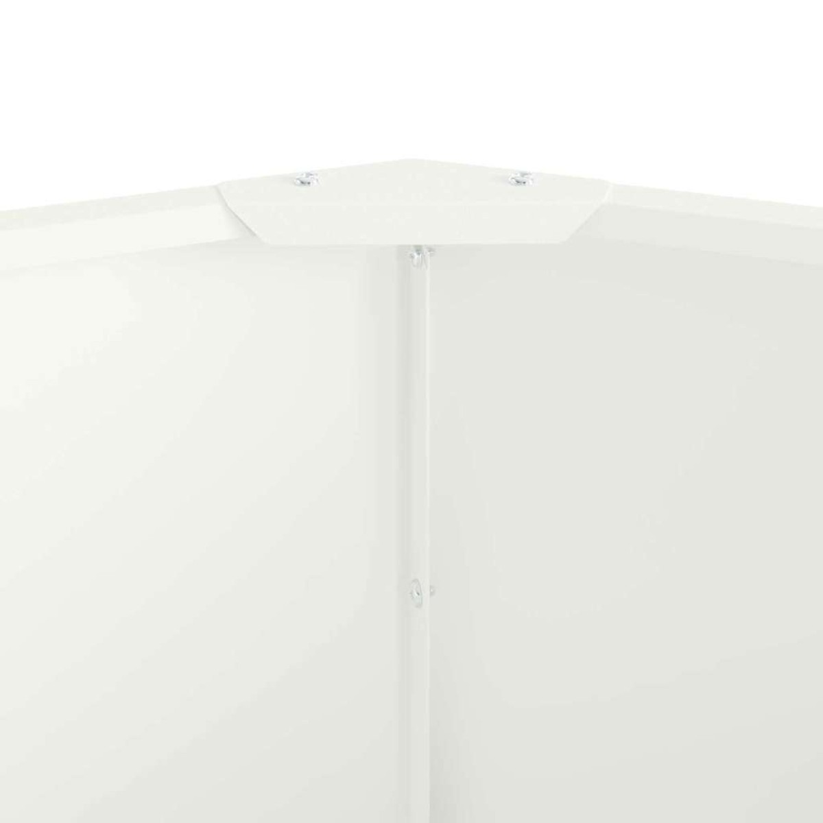 vidaXL Γλάστρα Λευκό 90 x 90 x 35 εκ Ατσάλι
