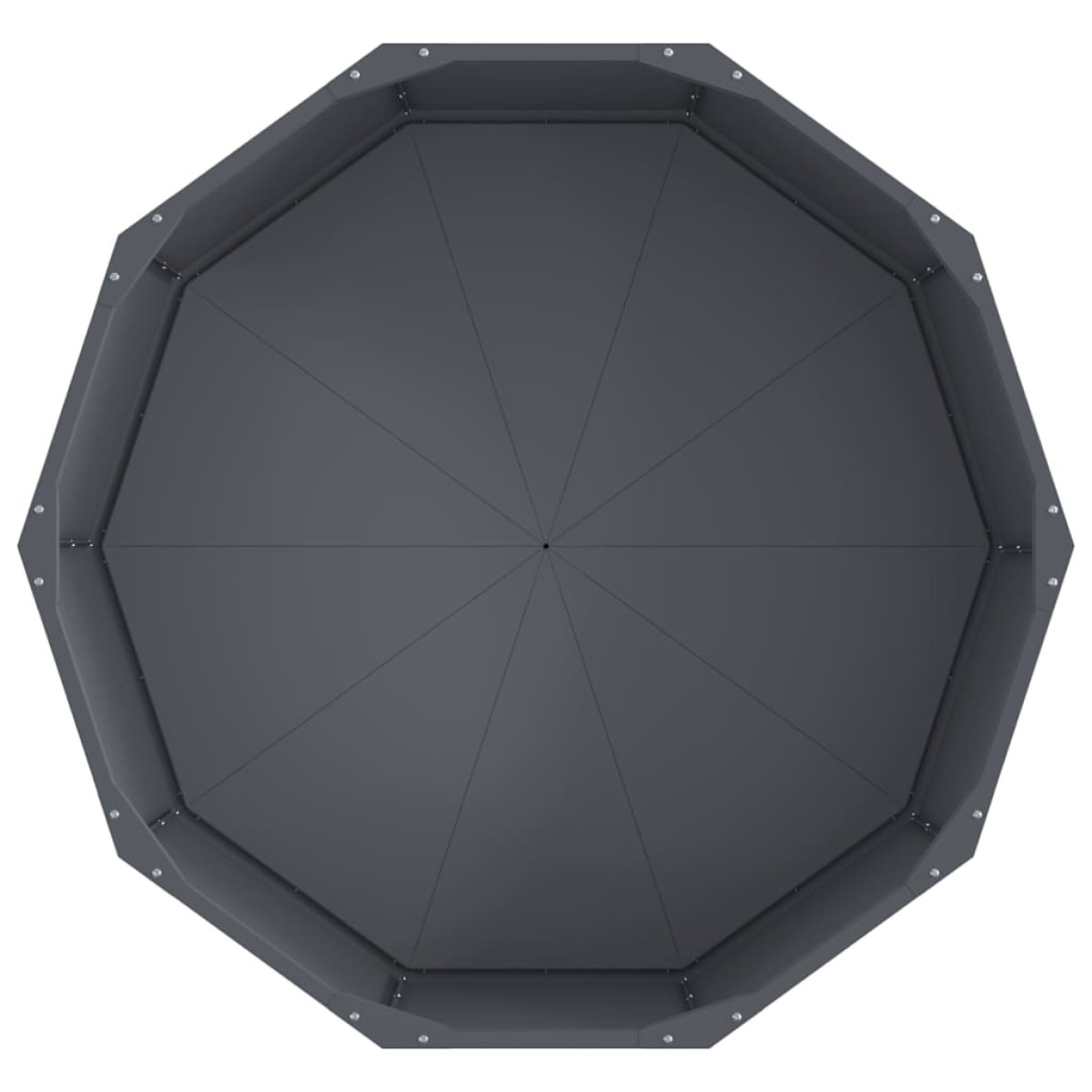 vidaXL Γλάστρα Ανθρακί 90 x 90 x 35 εκ Ατσάλι