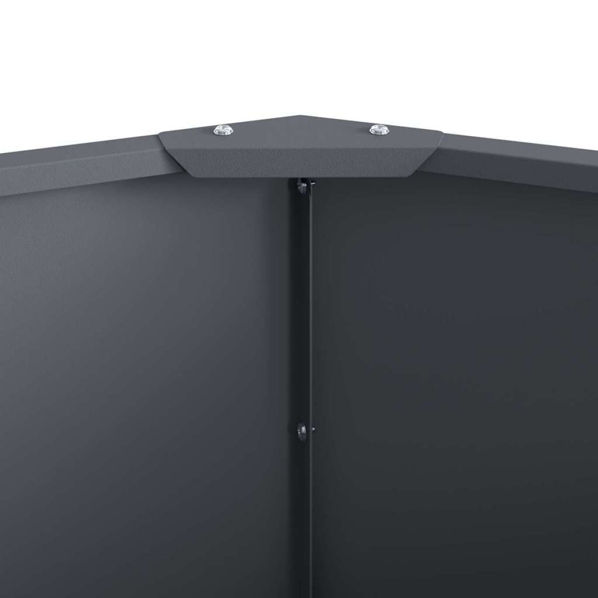 vidaXL Γλάστρα Ανθρακί 90 x 90 x 35 εκ Ατσάλι