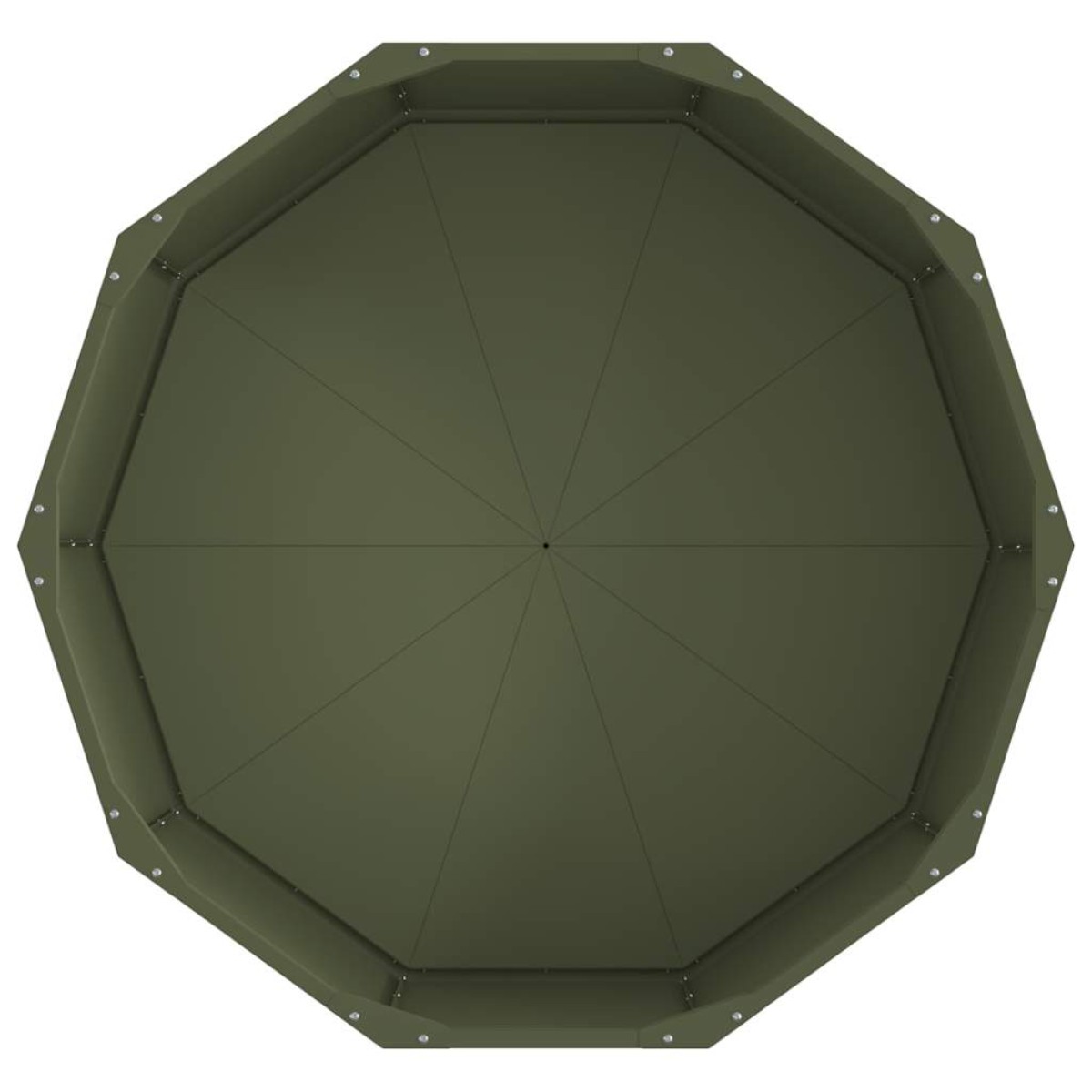 vidaXL Γλάστρα Ελιά Πράσινη 90 x 90 x 35 εκ Ατσάλι