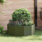 vidaXL Γλάστρα Ελιά Πράσινη 90 x 90 x 35 εκ Ατσάλι