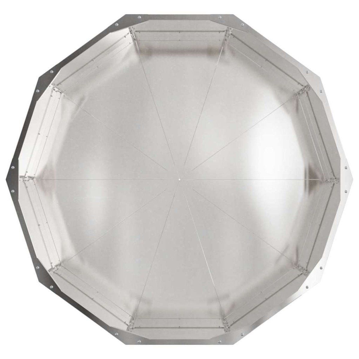 vidaXL Γλάστρα Ασημί 90 x 90 x 35 εκ Ανοξείδωτο ατσάλι