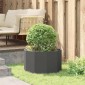 vidaXL Γλάστρα Μαύρο 60 x 60 x 35 cm Ατσάλι