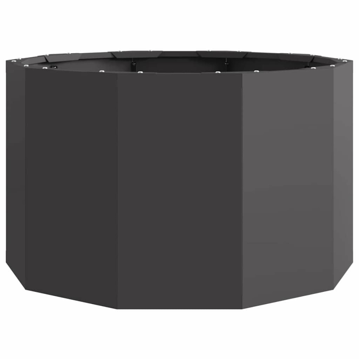 vidaXL Γλάστρα Μαύρο 60 x 60 x 35 cm Ατσάλι
