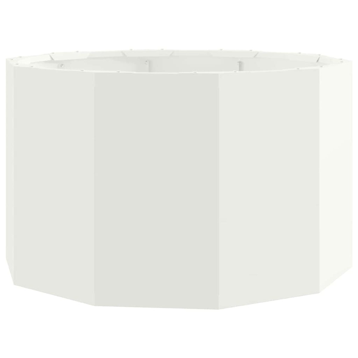 vidaXL Γλάστρα Λευκό 60 x 60 x 35 cm Ατσάλι