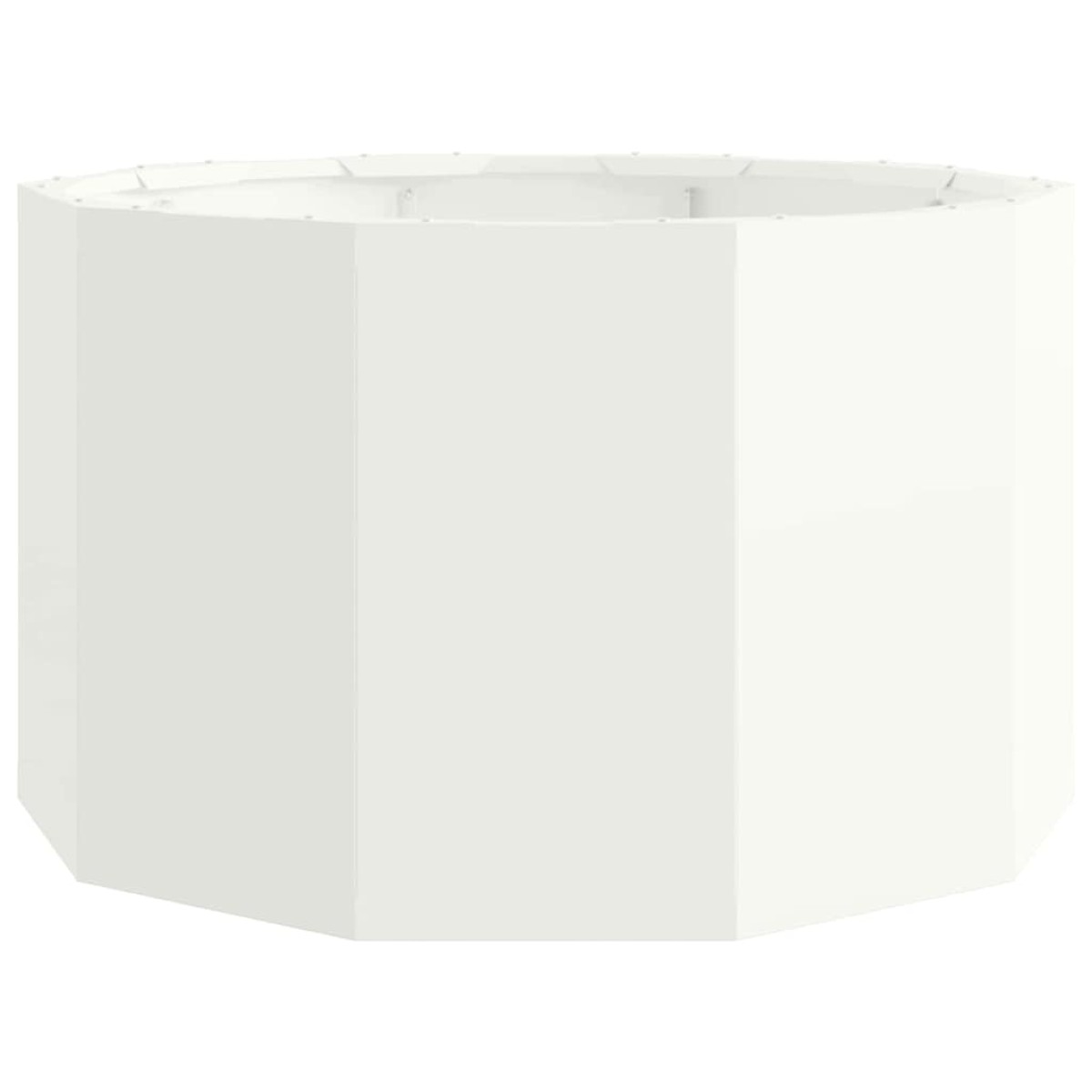 vidaXL Γλάστρα Λευκό 60 x 60 x 35 cm Ατσάλι