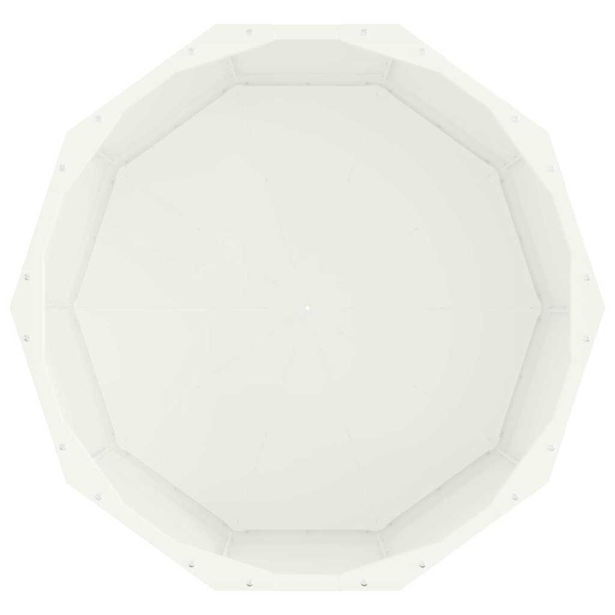 vidaXL Γλάστρα Λευκό 60 x 60 x 35 cm Ατσάλι